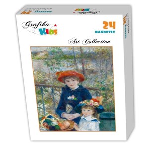 Grafika Kids (00254) - Pierre-Auguste Renoir: "Zwei Schwestern auf der Terrasse, 1881" - 24 Teile Puzzle