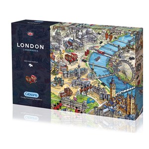 Gibsons (G7066) - "London Landmarks" - 1000 Teile Puzzle