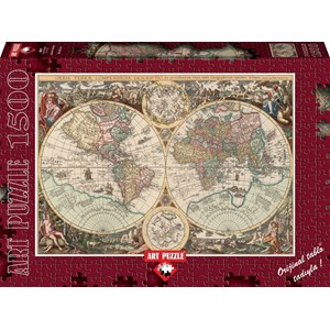 Art Puzzle (4631) - "Alte Weltkarte" - 1500 Teile Puzzle