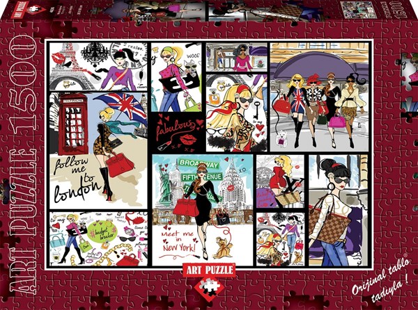 Art Puzzle (4636) - "Fashion Collage" - 1500 Teile Puzzle