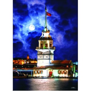 Gold Puzzle (60126) - "Leanderturm, Istanbul, Türkei" - 1000 Teile Puzzle