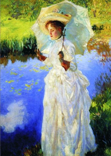 Gold Puzzle (60393) - John Singer Sargent: "Morgenspaziergang" - 1000 Teile Puzzle