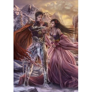 Grafika (00968) - Cris Ortega: "Over the Hills where the Ice melts" - 1000 Teile Puzzle