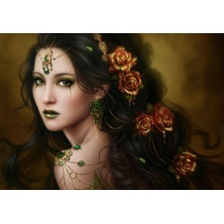 Grafika (01100) - Cris Ortega: "Golden Rose" - 1000 Teile Puzzle