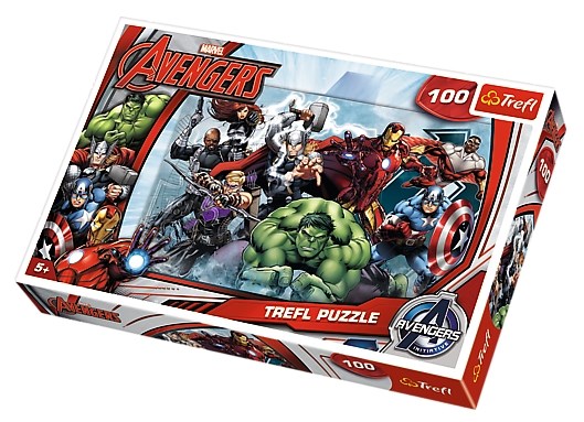 Trefl (16272) - "Die Avengers, Angriff!" - 100 Teile Puzzle