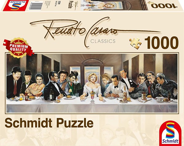 Schmidt Spiele (57291) - Renato Casaro: "Dinner der Berühmten" - 1000 Teile Puzzle