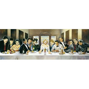 Schmidt Spiele (57291) - Renato Casaro: "Dinner der Berühmten" - 1000 Teile Puzzle