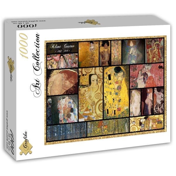 Grafika (T-00049) - Gustav Klimt: "Collage" - 1000 Teile Puzzle