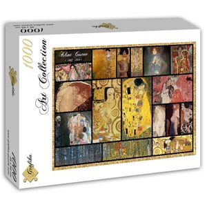 Grafika (T-00049) - Gustav Klimt: "Collage" - 1000 Teile Puzzle
