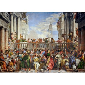 Grafika (T-00074) - Paolo Veronese: "The Wedding at Cana, 1563" - 1000 Teile Puzzle