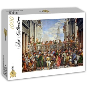 Grafika (T-00074) - Paolo Veronese: "The Wedding at Cana, 1563" - 1000 Teile Puzzle
