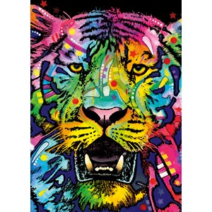 Heye (29766) - "Farbenfroher Tiger" - 1000 Teile Puzzle