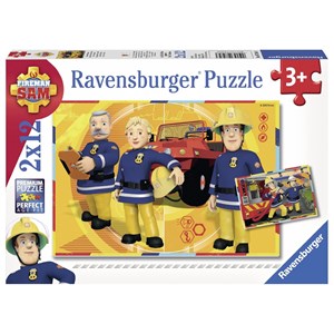 Ravensburger (07584) - "Feuerwehrmann Sam, Sam im Einsatz" - 12 Teile Puzzle