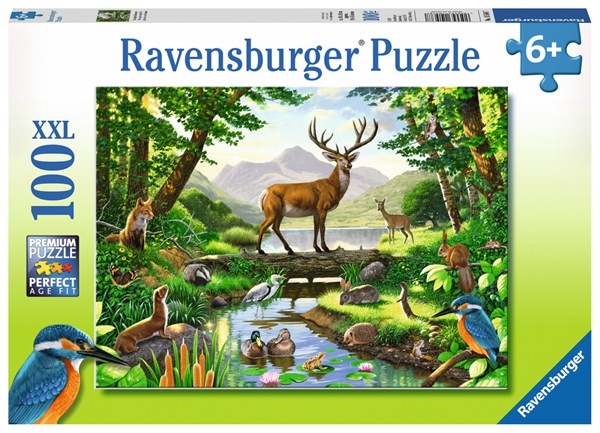 Ravensburger (10568) - Chris Hiett: "Woodland Harmony" - 100 Teile Puzzle