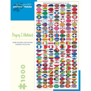 Pomegranate (AA888) - Gregory Lee Blackstock: "More Colorful Egg Pattern Favorites To Go For" - 1000 Teile Puzzle