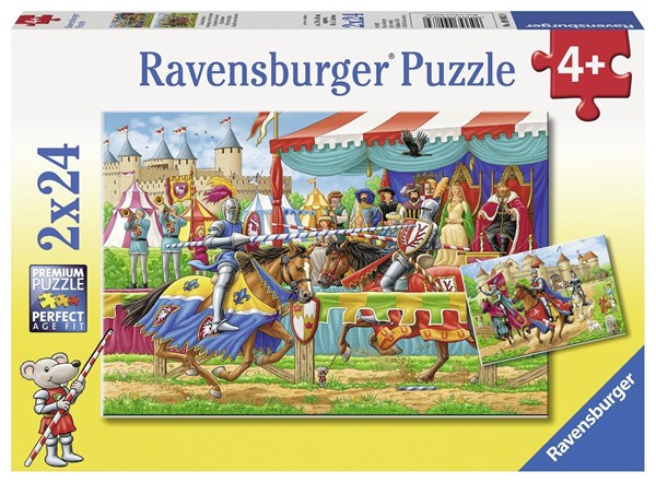 Ravensburger (09083) - "Bei den Rittern" - 24 Teile Puzzle