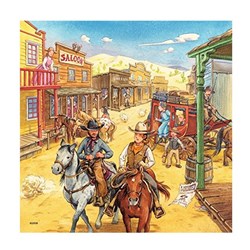 Ravensburger (09250) - "Im wilden Westen" - 49 Teile Puzzle