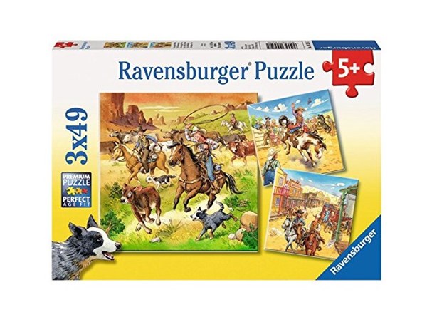 Ravensburger (09250) - "Im wilden Westen" - 49 Teile Puzzle