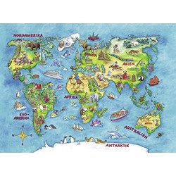 Ravensburger (10595) - "Reise um die Welt" - 100 Teile Puzzle