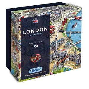 Gibsons (G3402) - Maria Rabinsky: "London Landmarks" - 500 Teile Puzzle