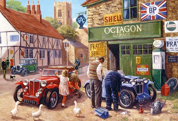 Gibsons (G3089) - Kevin Walsh: "Octagon Garage" - 500 Teile Puzzle