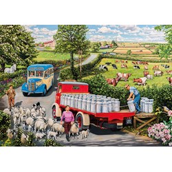 Gibsons (G5037) - Trevor Mitchell: "Die Busfahrt" - 500 Teile Puzzle