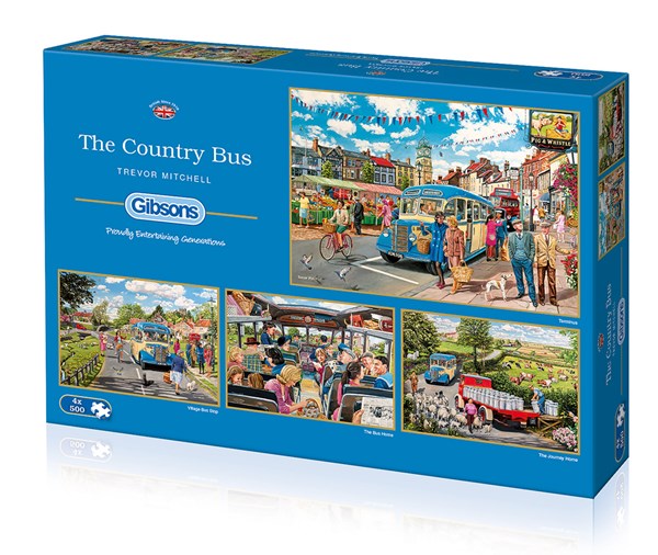 Gibsons (G5037) - Trevor Mitchell: "Die Busfahrt" - 500 Teile Puzzle