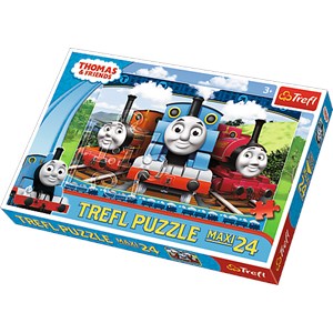 Trefl (14231) - "Thomas und seine Freunde, Fröhliche Lokomotiven" - 24 Teile Puzzle