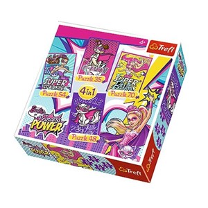 Trefl (34251) - "Barbie und ihre Superfreunde" - 35 48 54 70 Teile Puzzle