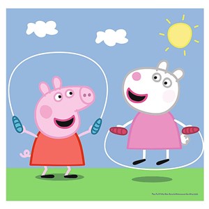 Trefl (34813) - "Peppa Wutz, Spielen in der Schule" - 20 36 50 Teile Puzzle