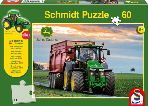 Schmidt Spiele (56043) - "John Deere, 8370R" - 60 Teile Puzzle