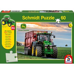 Schmidt Spiele (56043) - "John Deere, 8370R" - 60 Teile Puzzle