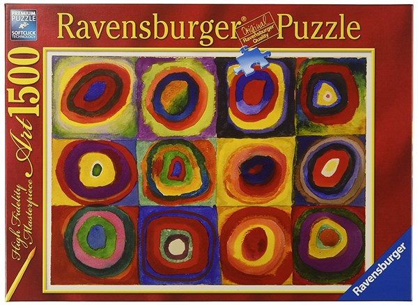 Ravensburger (16377) - Vassily Kandinsky: "Farbstudie" - 1500 Teile Puzzle