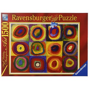 Ravensburger (16377) - Vassily Kandinsky: "Farbstudie" - 1500 Teile Puzzle