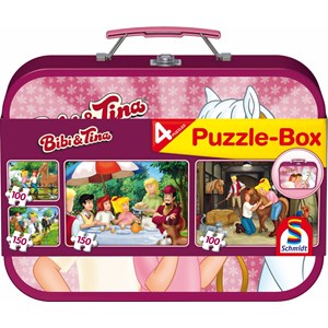 Schmidt Spiele (56509) - "Bibi und Tina" - 100 150 Teile Puzzle