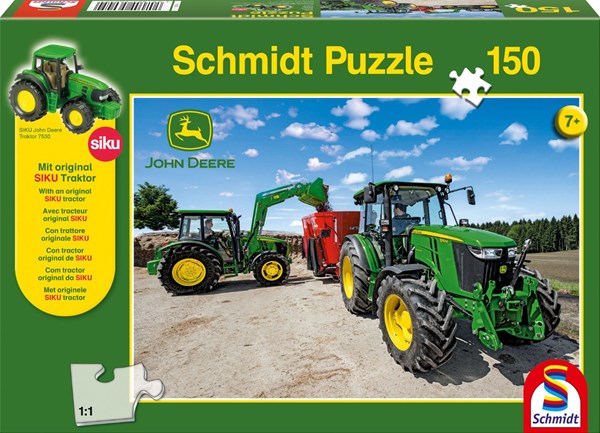 Schmidt Spiele (56045) - "John Deere, Traktoren der 5M Serie" - 150 Teile Puzzle