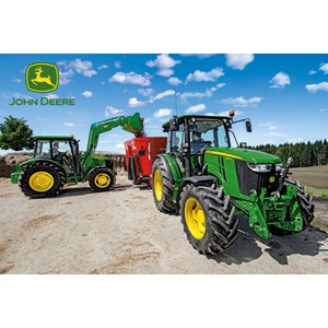 Schmidt Spiele (56045) - "John Deere, Traktoren der 5M Serie" - 150 Teile Puzzle