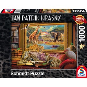 Schmidt Spiele (59335) - Jan Patrik Krasny: "Die Savanne, Zum Leben erwacht" - 1000 Teile Puzzle