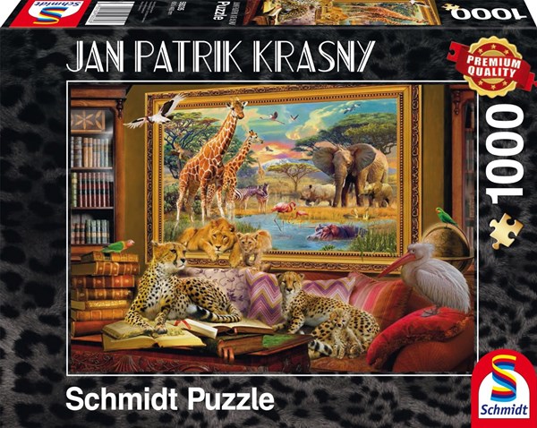 Schmidt Spiele (59335) - Jan Patrik Krasny: "Die Savanne, Zum Leben erwacht" - 1000 Teile Puzzle