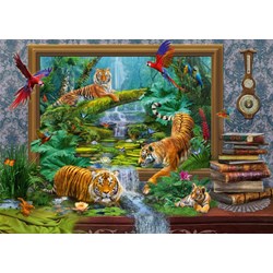 Schmidt Spiele (59337) - Jan Patrik Krasny: "Tiger im Dschungel" - 1000 Teile Puzzle