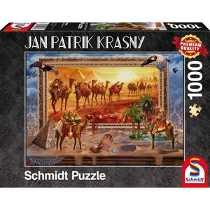 Schmidt Spiele (59338) - Jan Patrik Krasny: "Die Wüste, Zum Leben erwacht" - 1000 Teile Puzzle