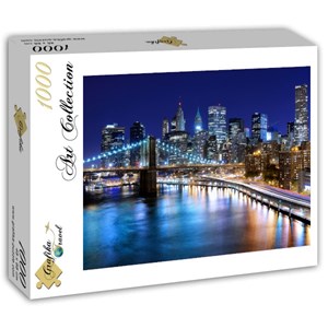 Grafika (T-00097) - "New York by Night" - 1000 Teile Puzzle