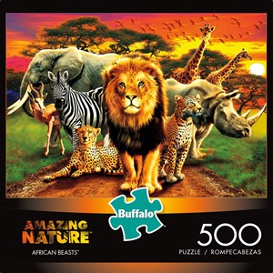 Buffalo Games (3774) - "African Beasts" - 500 Teile Puzzle
