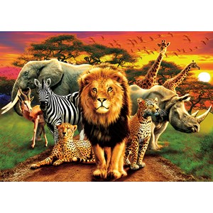 Buffalo Games (3774) - "African Beasts" - 500 Teile Puzzle