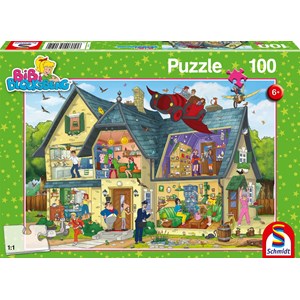 Schmidt Spiele (56151) - "Bei Blocksbergs ist was los!" - 100 Teile Puzzle