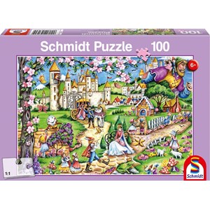 Schmidt Spiele (56160) - "Märchenwelt" - 100 Teile Puzzle