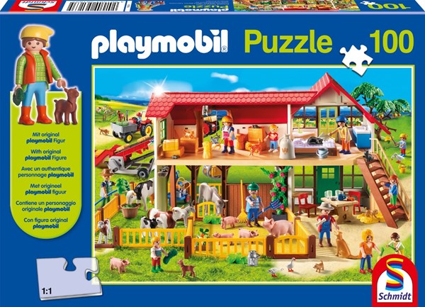 Schmidt Spiele (56163) - "Bauernhof" - 100 Teile Puzzle