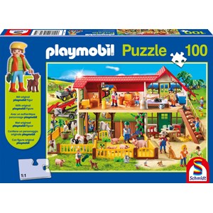 Schmidt Spiele (56163) - "Bauernhof" - 100 Teile Puzzle