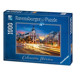 Ravensburger (19618) - "Gran Vía, Madrid" - 1000 Teile Puzzle