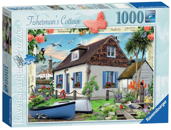 Ravensburger (19219) - "Fisherman's Cottage" - 1000 Teile Puzzle